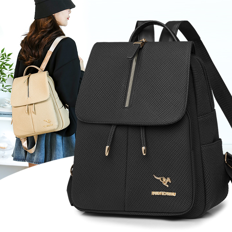 Leather Work Womens Backpack - Durable Womens Travel Backpack, PU Leather