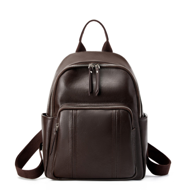 Leather Work Rucksack - Vegetable Tanned Leather Women Backpack Classic