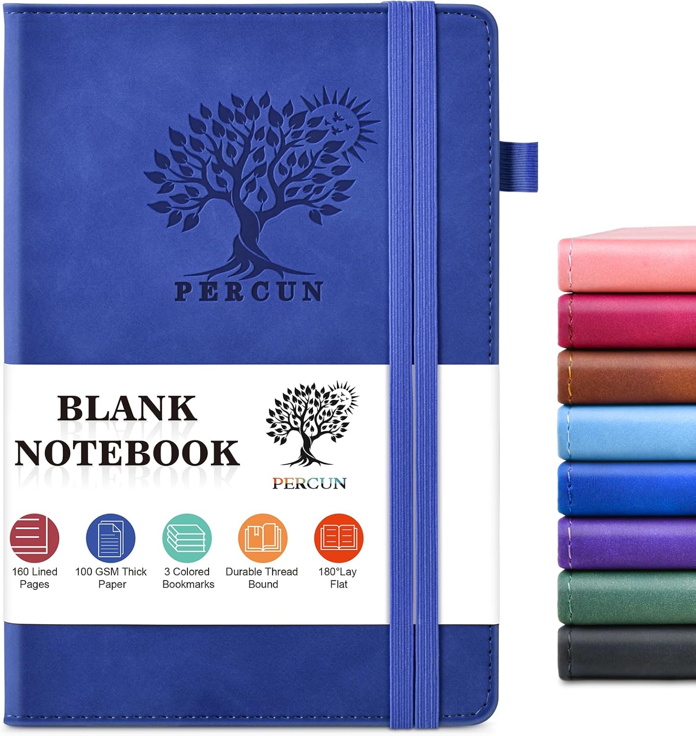 Leatherwork Images - Blank Journal Notebook 160 Pages Leather