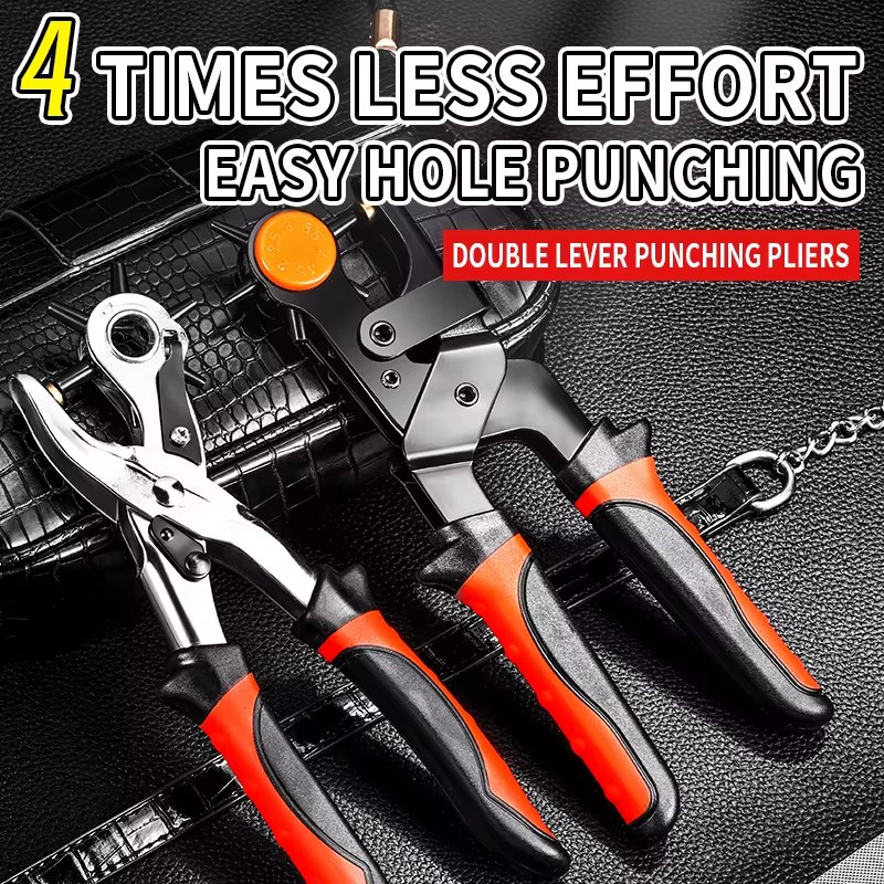 Leatherwork Eyelets - Leather Hole Punch Pliers Tools Multifunctional