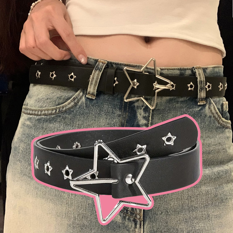 Leatherwork Eyelets - Y2K Punk Star Eyelet Black Rivet