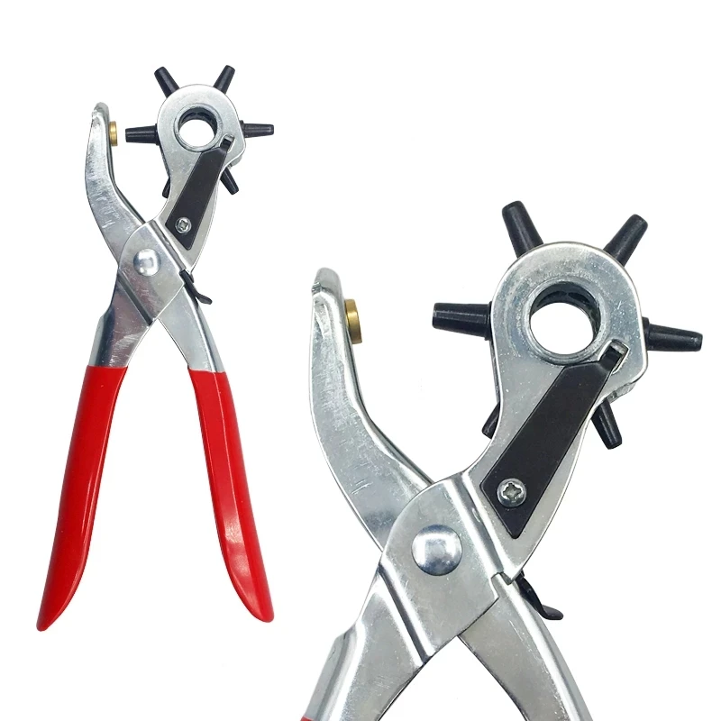 Leather Punch Revolving - Leather Belt Hole Punch Plier Eyelet