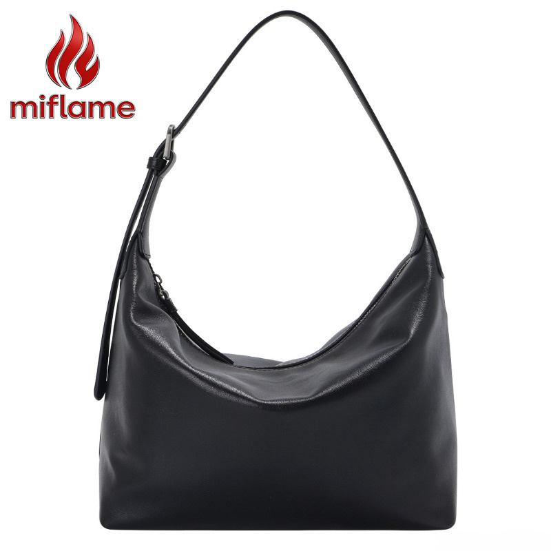 Leatherwork Logo - Genuine Leather Underarm Bag for Women