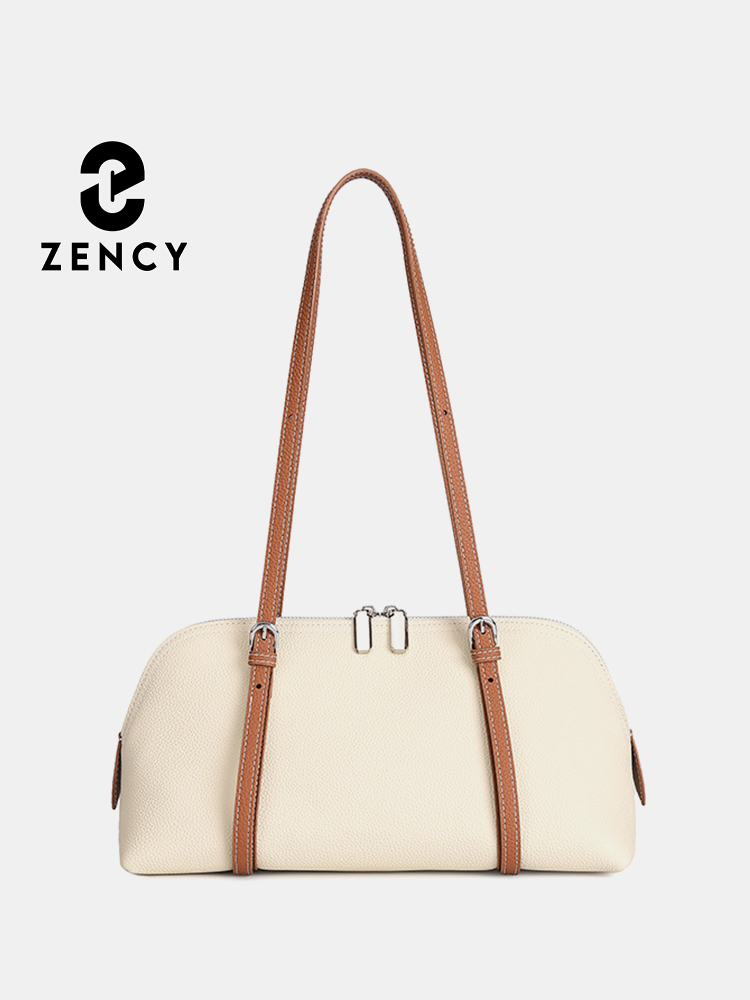 Leather Work Handbags For Women - Zency Women's Genuine Leather Underarm Bag