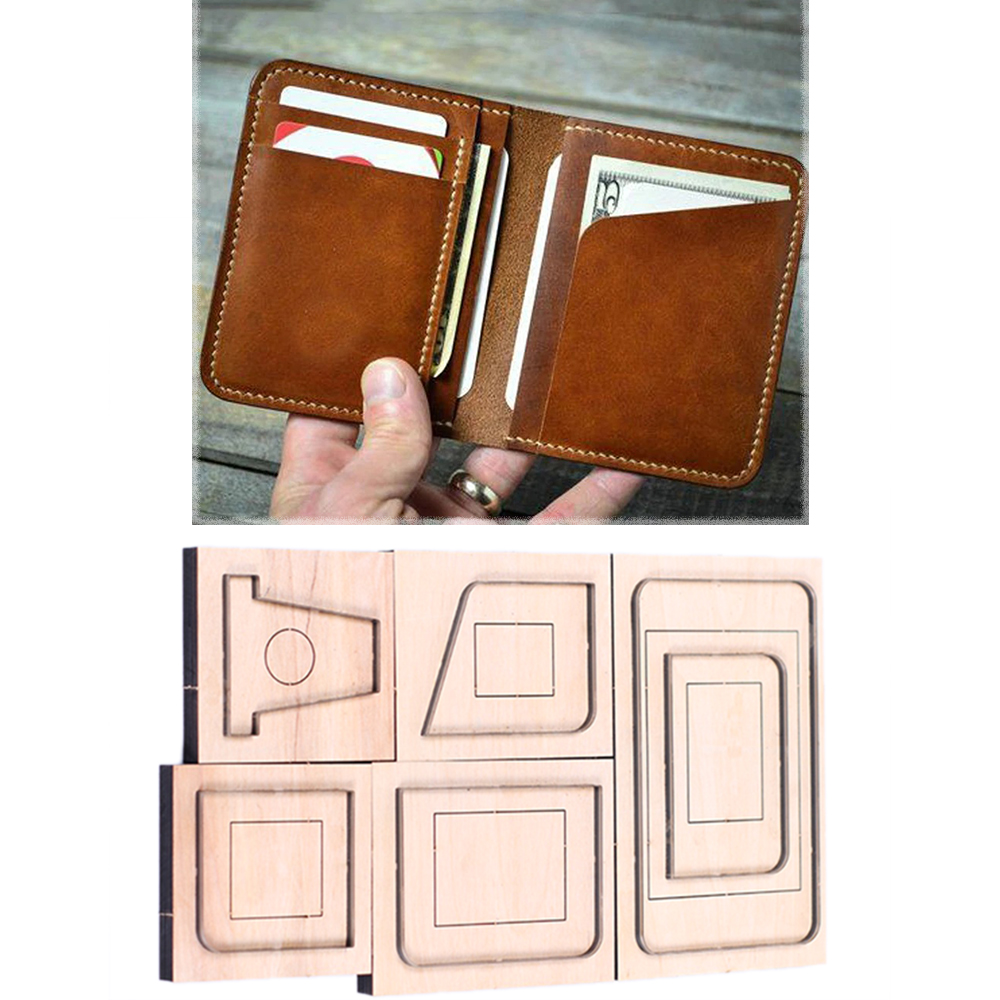 Leatherwork Punching Tool - DIY leather craft simple card holder