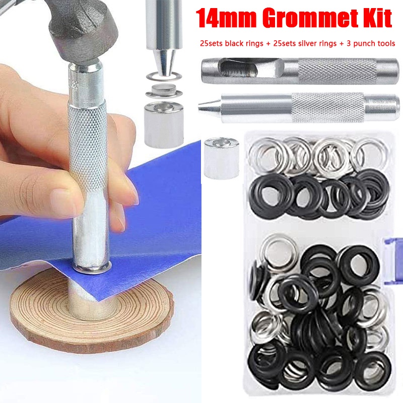 Leatherwork Eyelets - Eyelet Pliers Tool Kit with 50sets