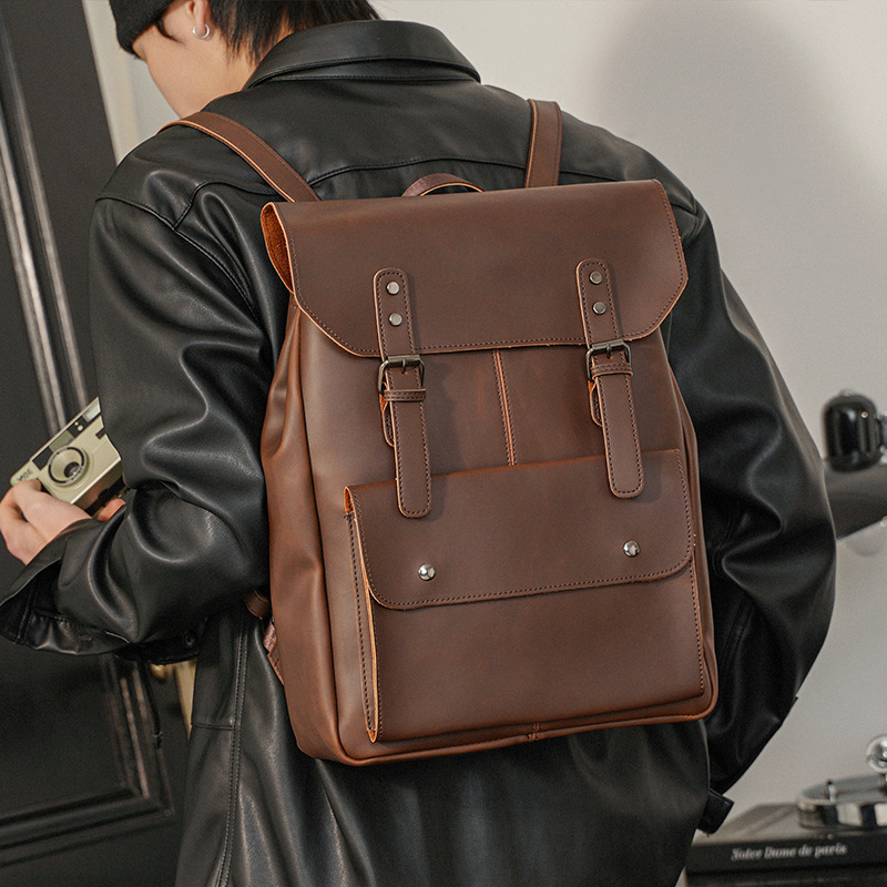 GOYN Vintage Men's Leather Bac - огляд і ціна Leather Work Rucksack