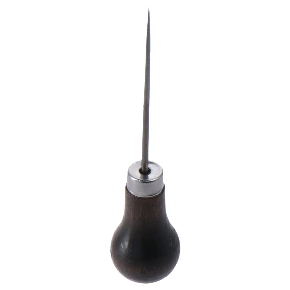3Pcs Wooden Handle Scratch Awl - огляд і ціна Leatherwork Punching Tool