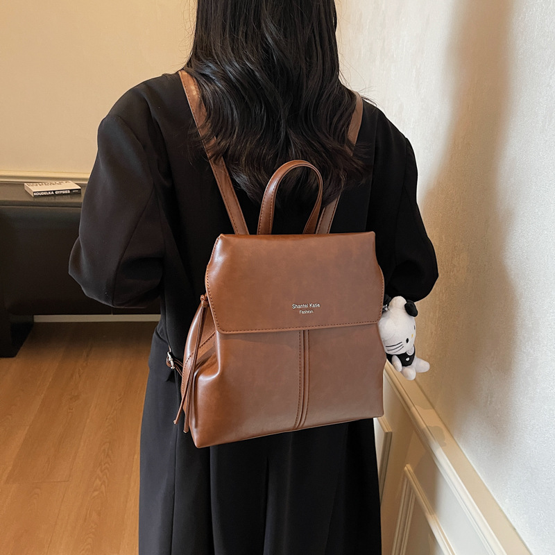 Large capacity women's simple  - огляд і ціна Leather Work Womens Backpack