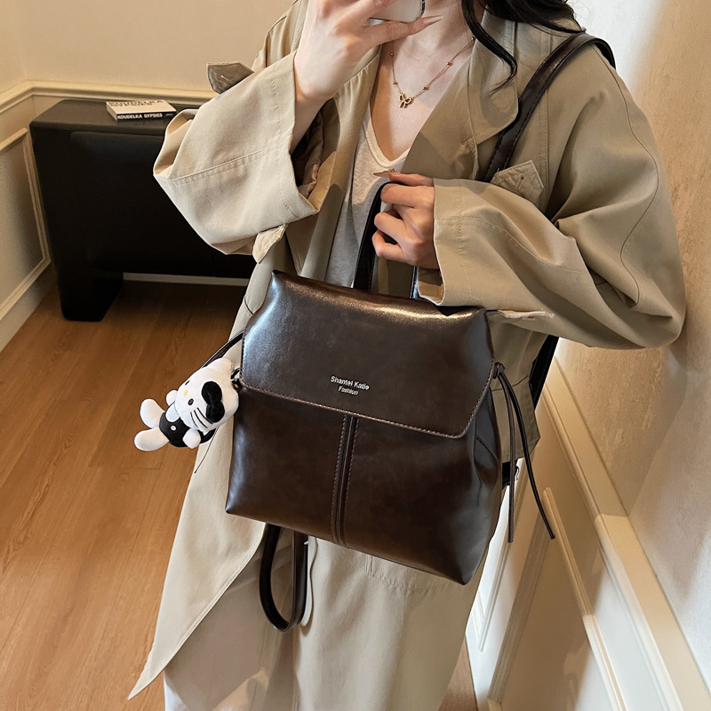 Large capacity women's simple  - огляд і ціна Leather Work Womens Backpack