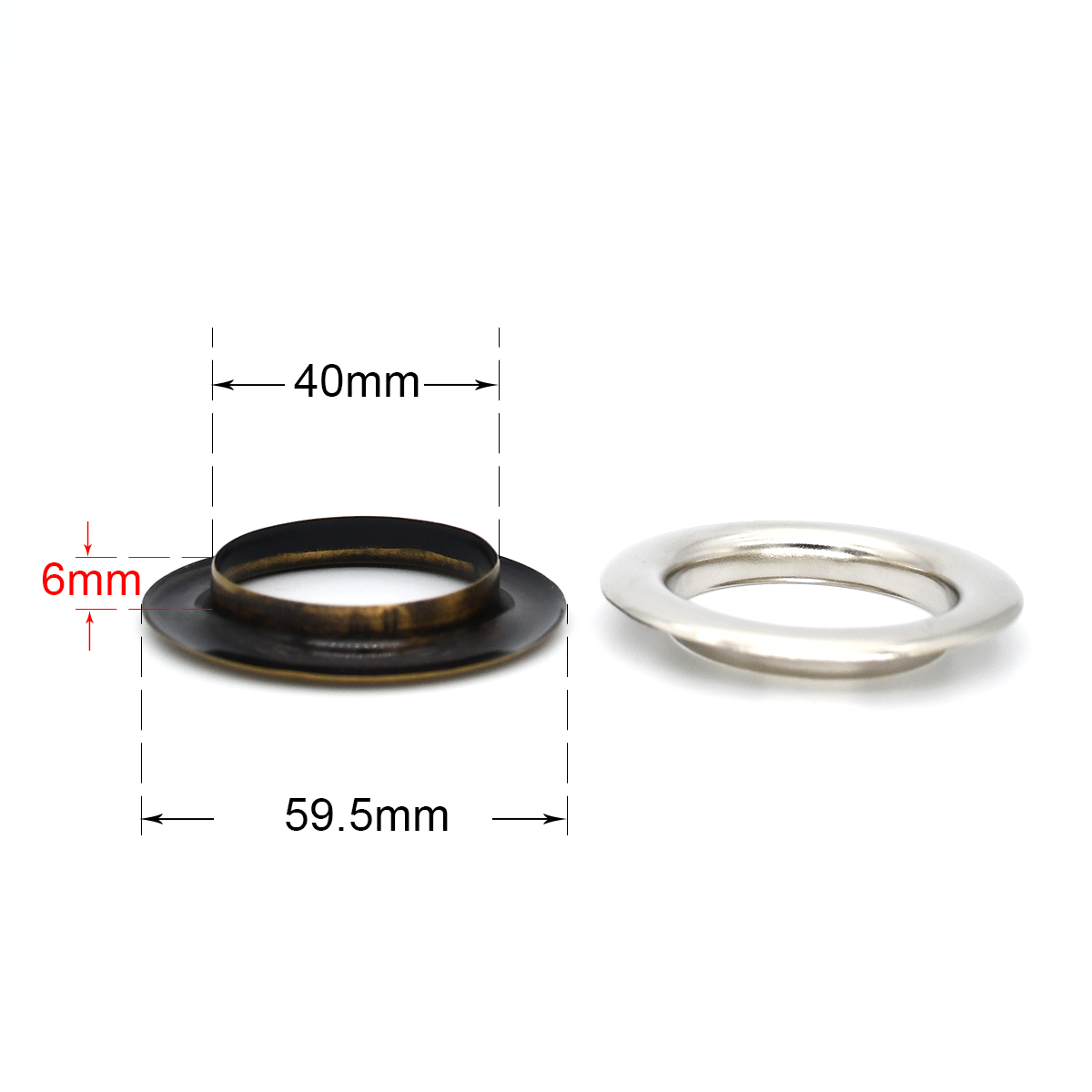 10sets 40mm Brass Eyelet with  - огляд і ціна Leatherwork Eyelets