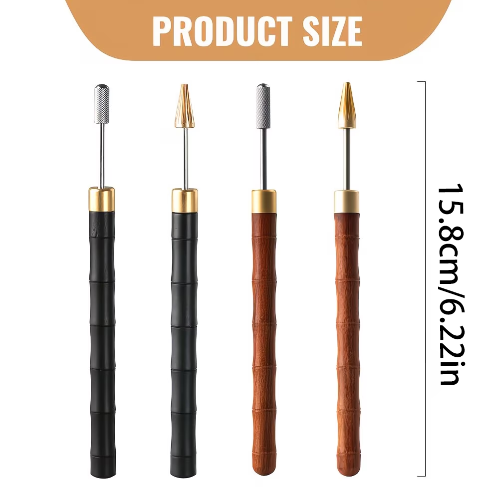 1pc Wooden Handle Stainless St - огляд і ціна Leatherwork Roller
