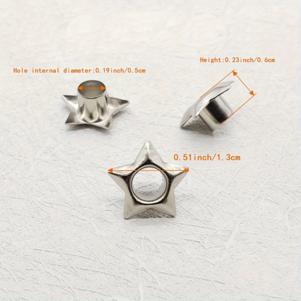 20PCS Star-shaped Eyelets 5mm  - огляд і ціна Leatherwork Eyelets