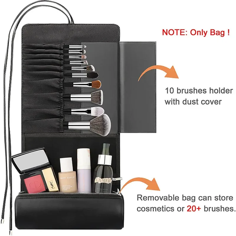 Women's Makeup Brush Bag Rolli - огляд і ціна Leatherwork Roller
