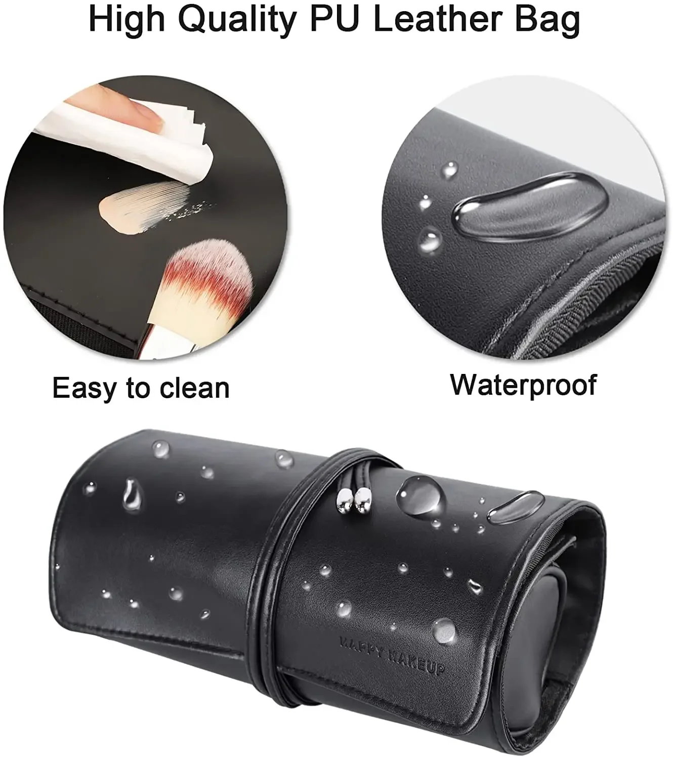 Women's Makeup Brush Bag Rolli - огляд і ціна Leatherwork Roller