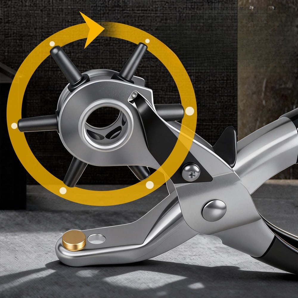 1pc-Belt Punch Pliers Leather  - огляд і ціна Leather Punch Revolving