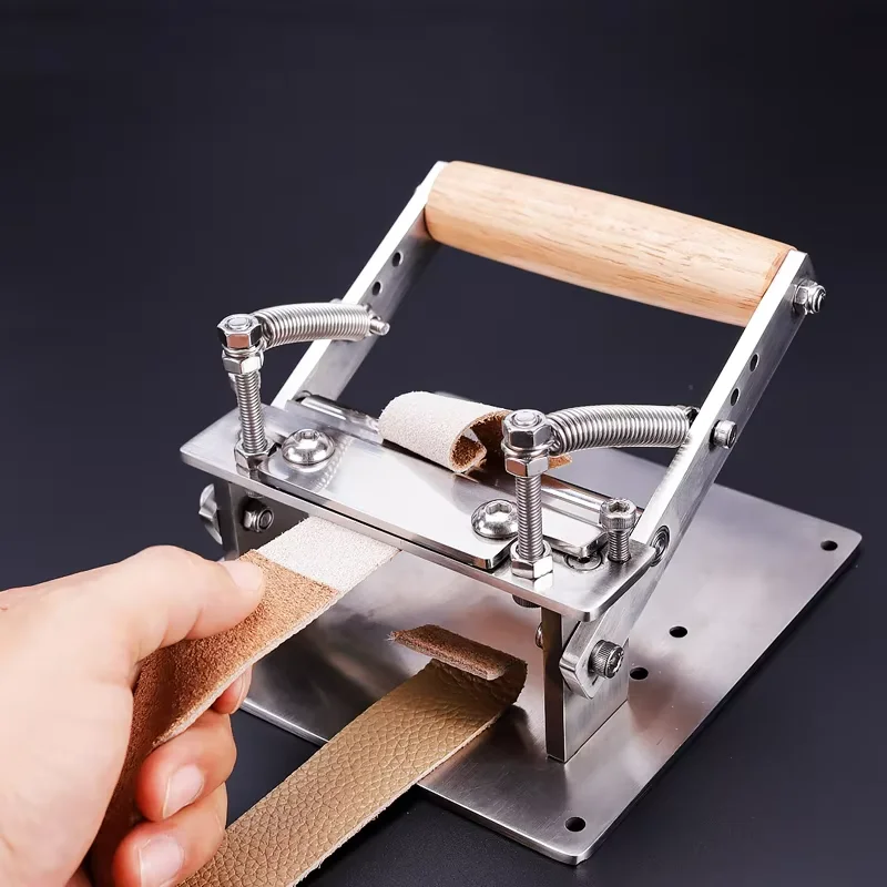 Wooden Handle Manual Leather P - огляд і ціна Skiver Leather Thin