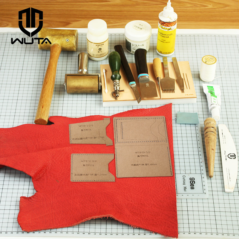 WUTA 913 Mini Card Case Kraft  - огляд і ціна Leatherwork Patterns