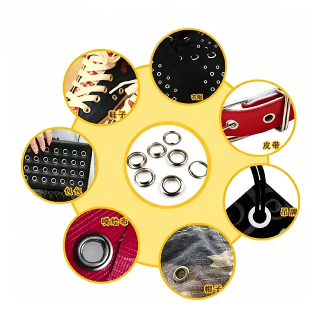 100Sets Metal Eyelets Grommets - огляд і ціна Leatherwork Eyelets
