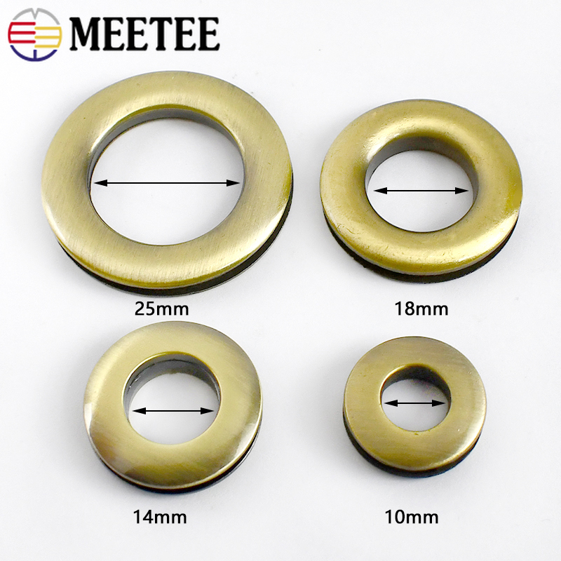 10Pcs 10-25mm O Ring Metal Buc - огляд і ціна Leatherwork Eyelets