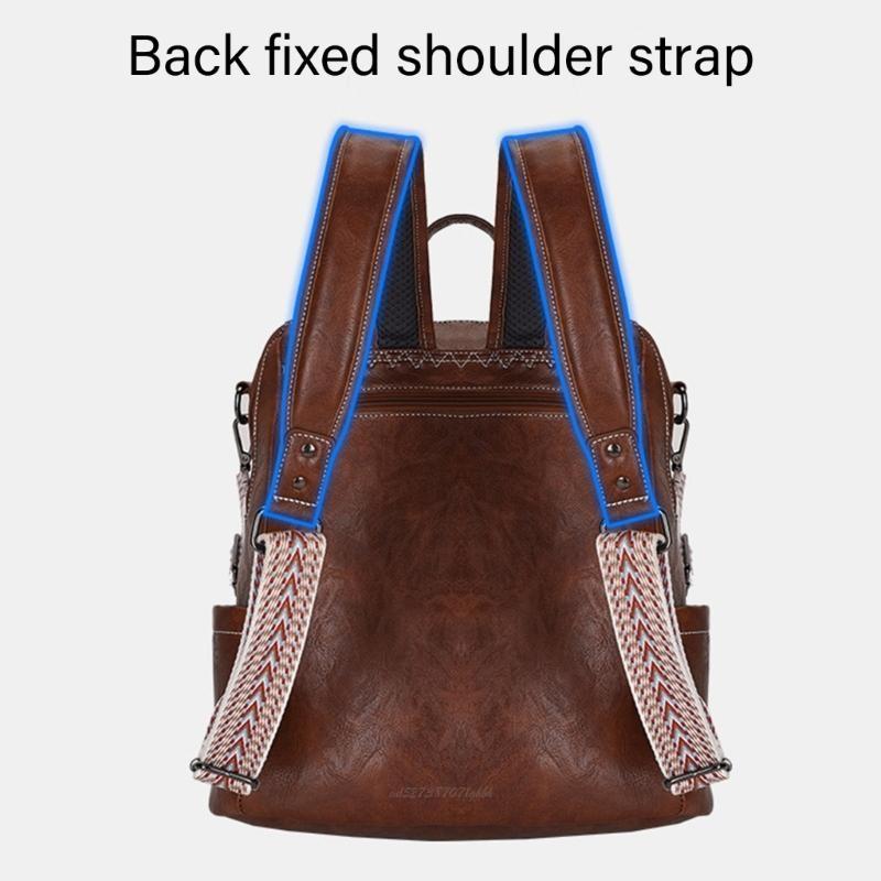 X5XA Stylish Women's Large Ruc - огляд і ціна Leather Work Rucksack