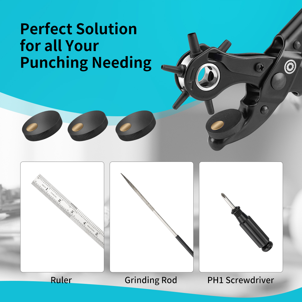 DURATECH 25cm Punching Pliers  - огляд і ціна Leather Punch Revolving
