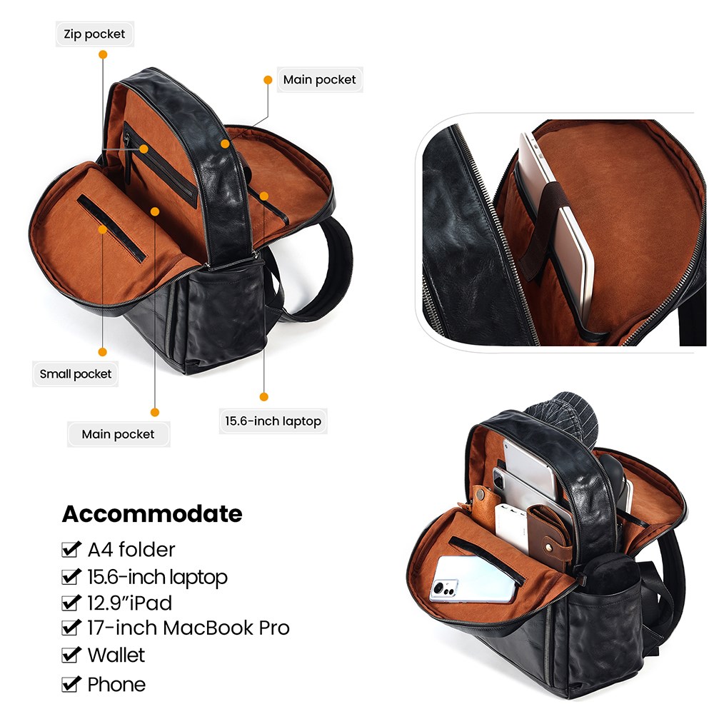 JOYIR Genuine Leather Backpack - огляд і ціна Leather Work Rucksack
