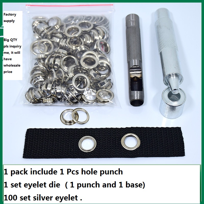Free Shipping 100 set silver e - огляд і ціна Leatherwork Eyelets