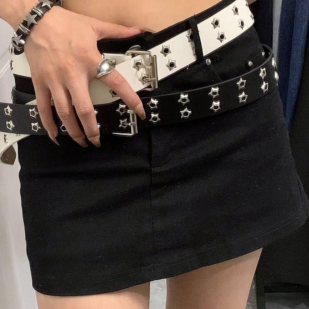 Y2K Punk Rivet Leather Belts D - огляд і ціна Leatherwork Eyelets