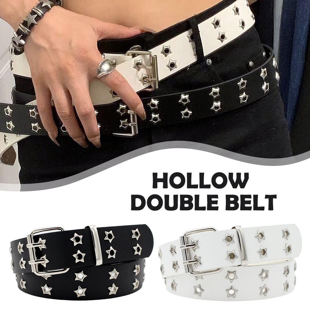 Y2K Punk Rivet Leather Belts D - огляд і ціна Leatherwork Eyelets