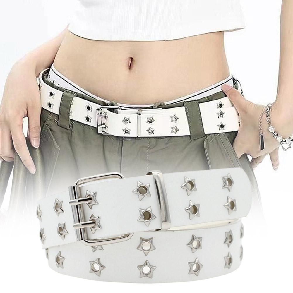 Y2K Punk Rivet Leather Belts D - огляд і ціна Leatherwork Eyelets