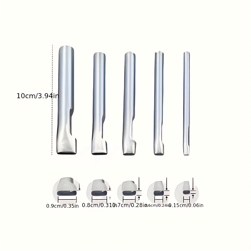 5pcs Leather Oblong Belt Hole  - огляд і ціна Leather Punch Revolving