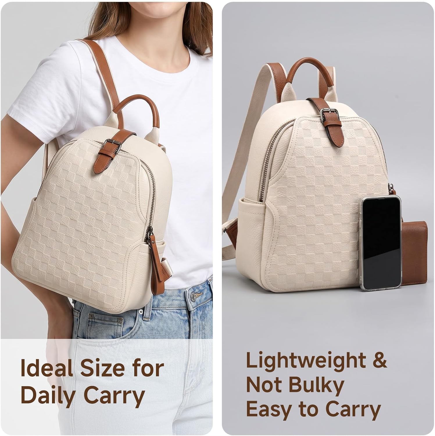 Small Backpack Purse for Women - огляд і ціна Leather Work Rucksack
