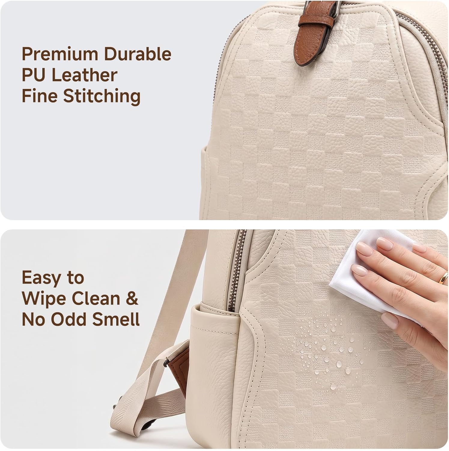 Small Backpack Purse for Women - огляд і ціна Leather Work Rucksack