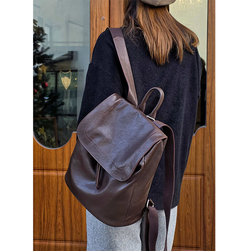Top-Grain Vegetable Tanned Cow - огляд і ціна Leather Work Rucksack