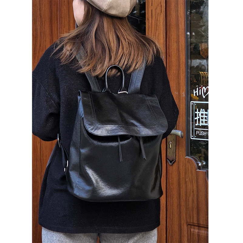 Top-Grain Vegetable Tanned Cow - огляд і ціна Leather Work Rucksack