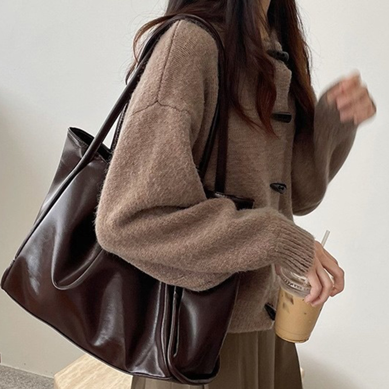 2026 Women New Vintage Shoulde - огляд і ціна Leather Work Handbags For Women