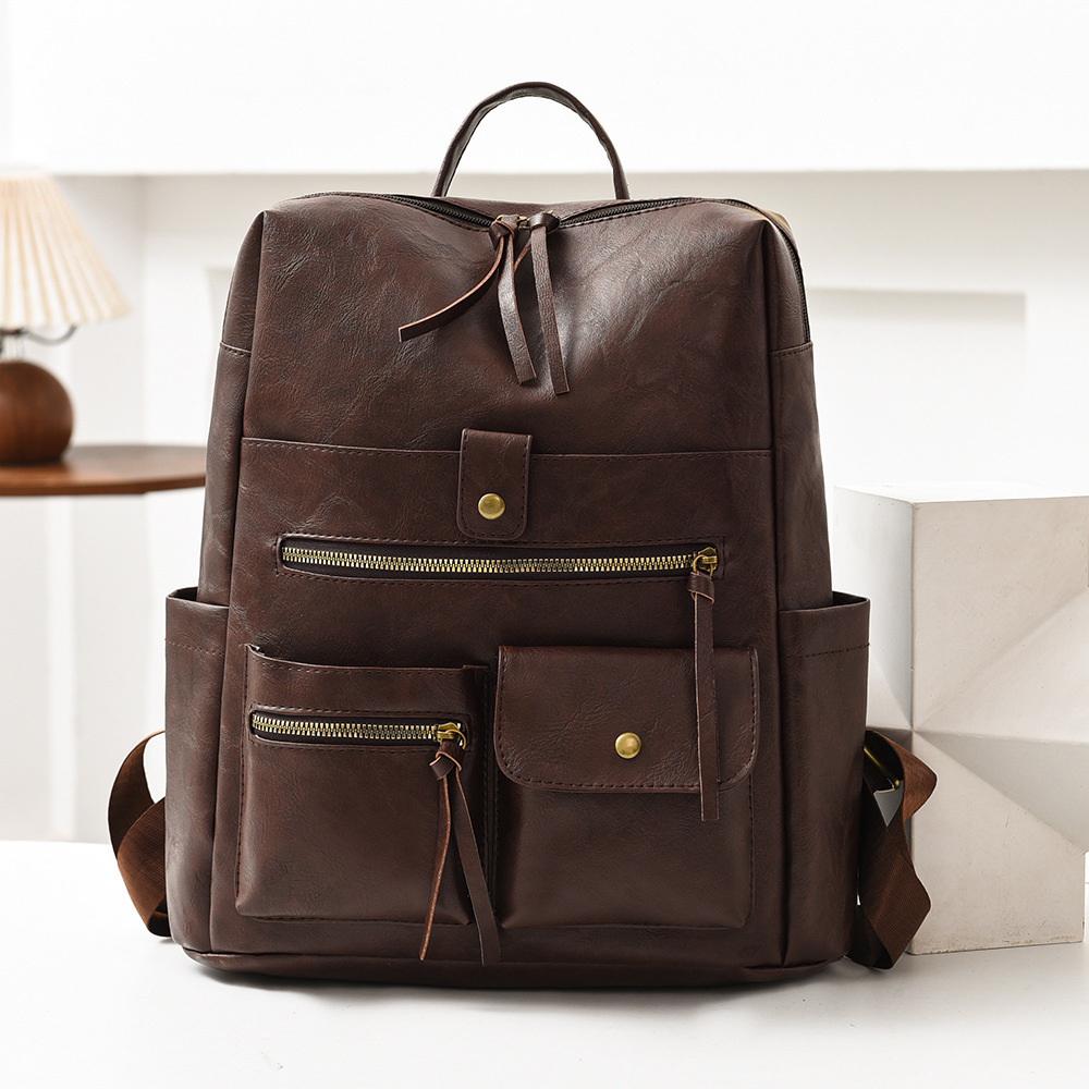 Women's Vintage PU Leather Bac - огляд і ціна Leather Work Rucksack