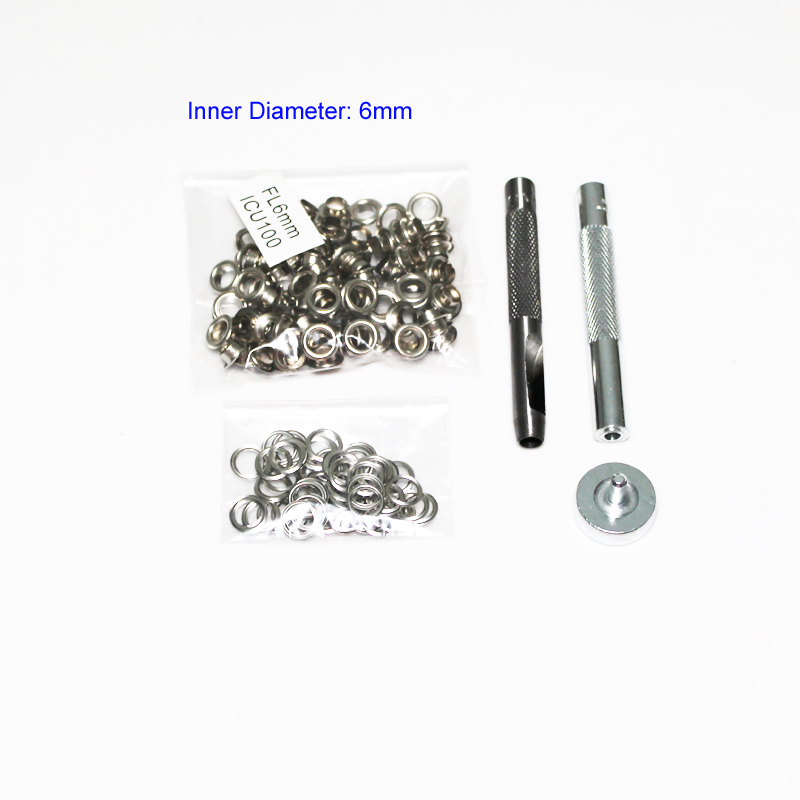 4mm-14mm 100 Set Silver Eyelet - огляд і ціна Leatherwork Eyelets