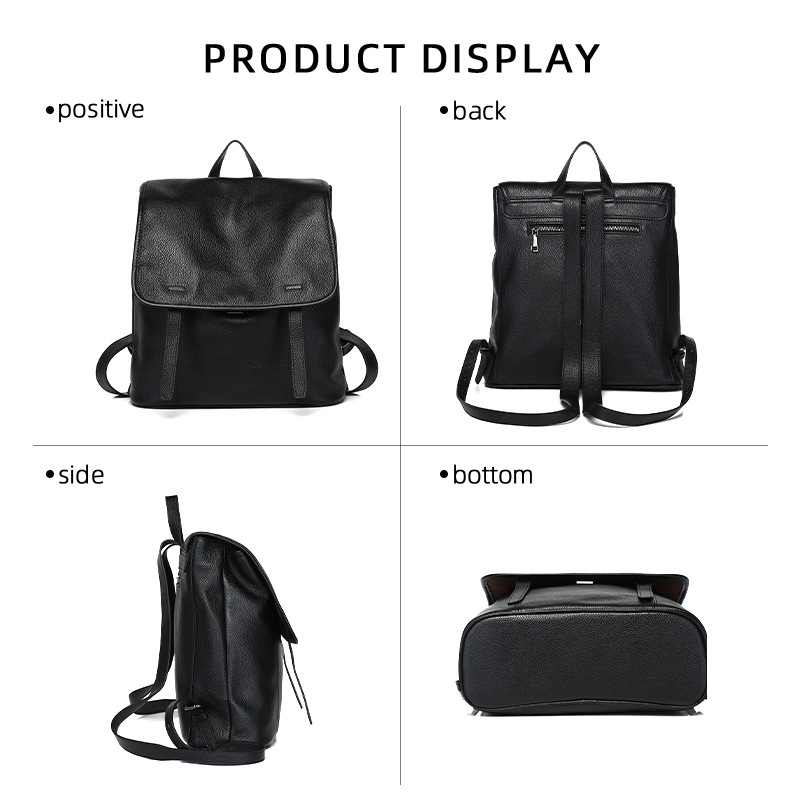 Women Top Grain Cowhide Flap B - огляд і ціна Leather Work Womens Backpack
