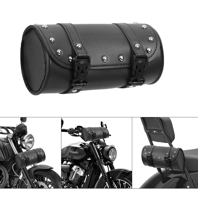 Motorcycle Bags Black Pu Leath - огляд і ціна Leatherwork Roller