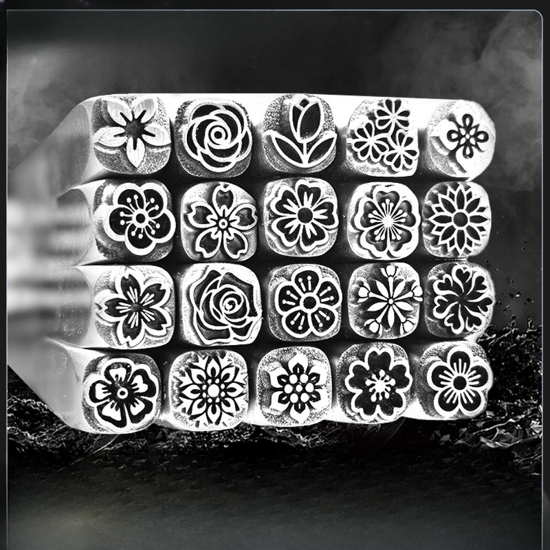 5/7mm Flower Pattern Metal Sta - огляд і ціна Leatherwork Patterns