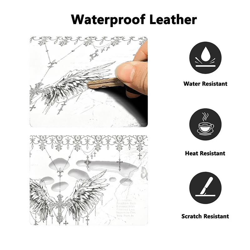 Leather Mousepad Black White A - огляд і ціна Leatherwork Table