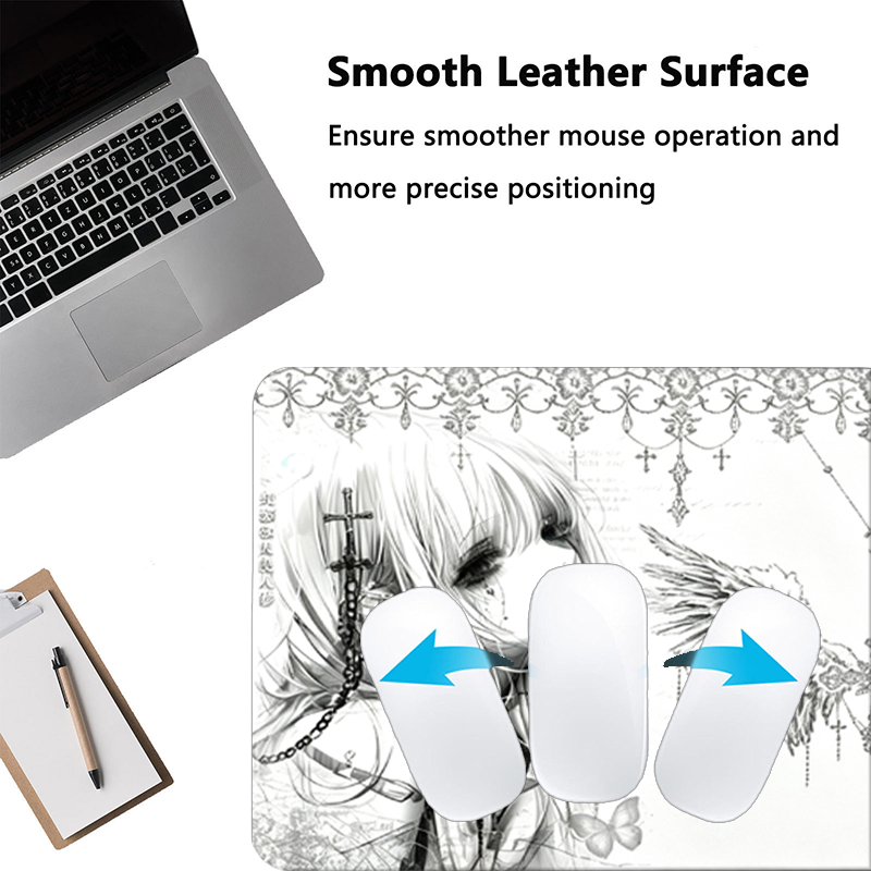 Leather Mousepad Black White A - огляд і ціна Leatherwork Table