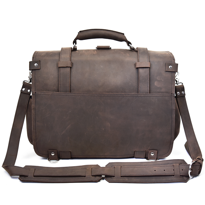 Men Thick Crazy Horse Leather  - огляд і ціна Leather Work Rucksack