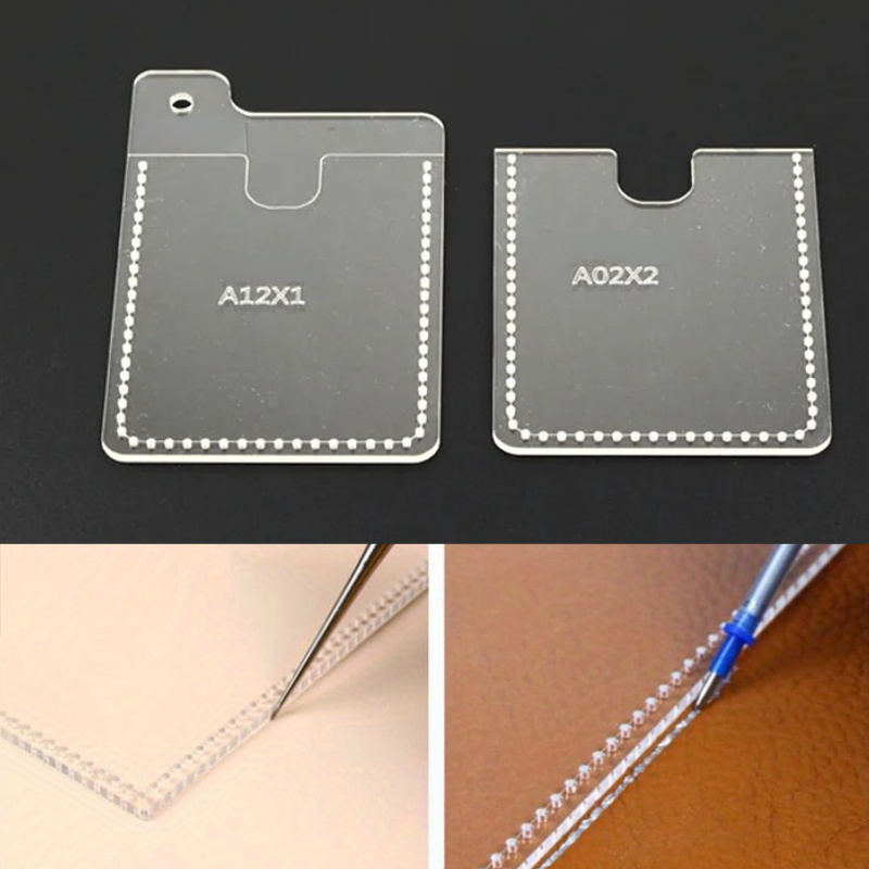 2pcs/set DIY Leather Card Cove - огляд і ціна Leatherwork Patterns