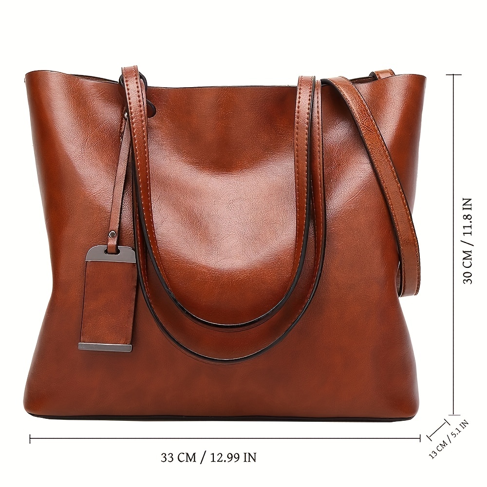 Fashionable Classic Retro Leat - огляд і ціна Leather Work Handbags For Women