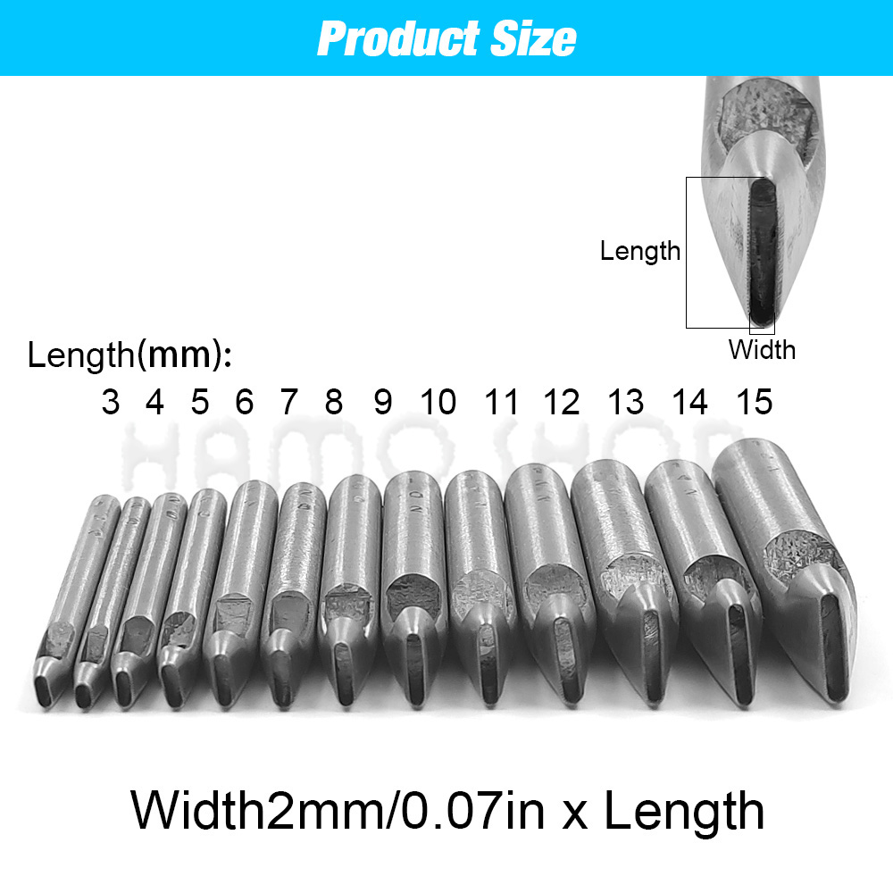 2mm/3mm Width Leather Oval Sha - огляд і ціна Leatherwork Punching Tool