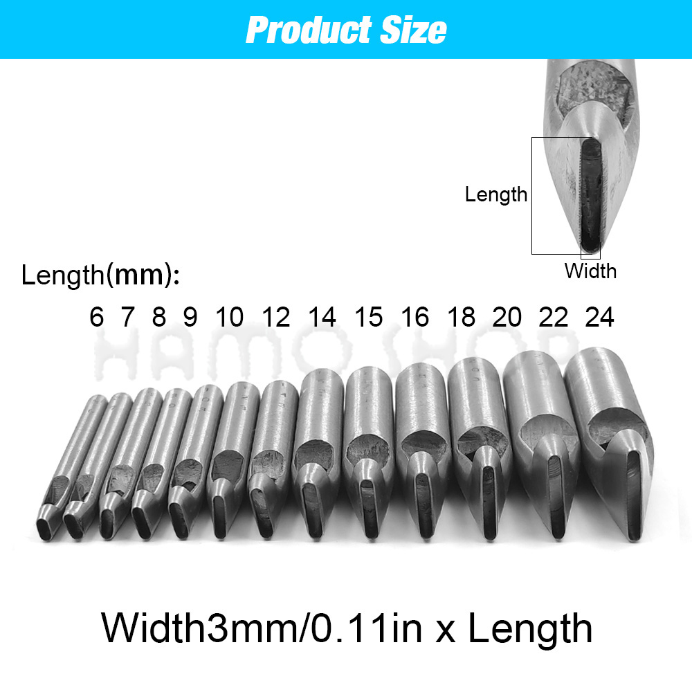 2mm/3mm Width Leather Oval Sha - огляд і ціна Leatherwork Punching Tool